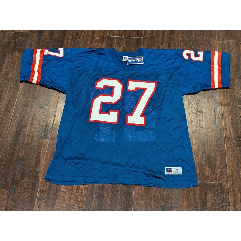 Vintage 90s Russell‎ New York Giants Jersey Mens 52 XL NFL Hampton #27 USA
